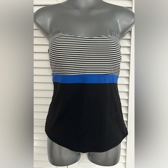 Nip Tuck strapless tankini top multi fit cup size 10 - Picture 1 of 5